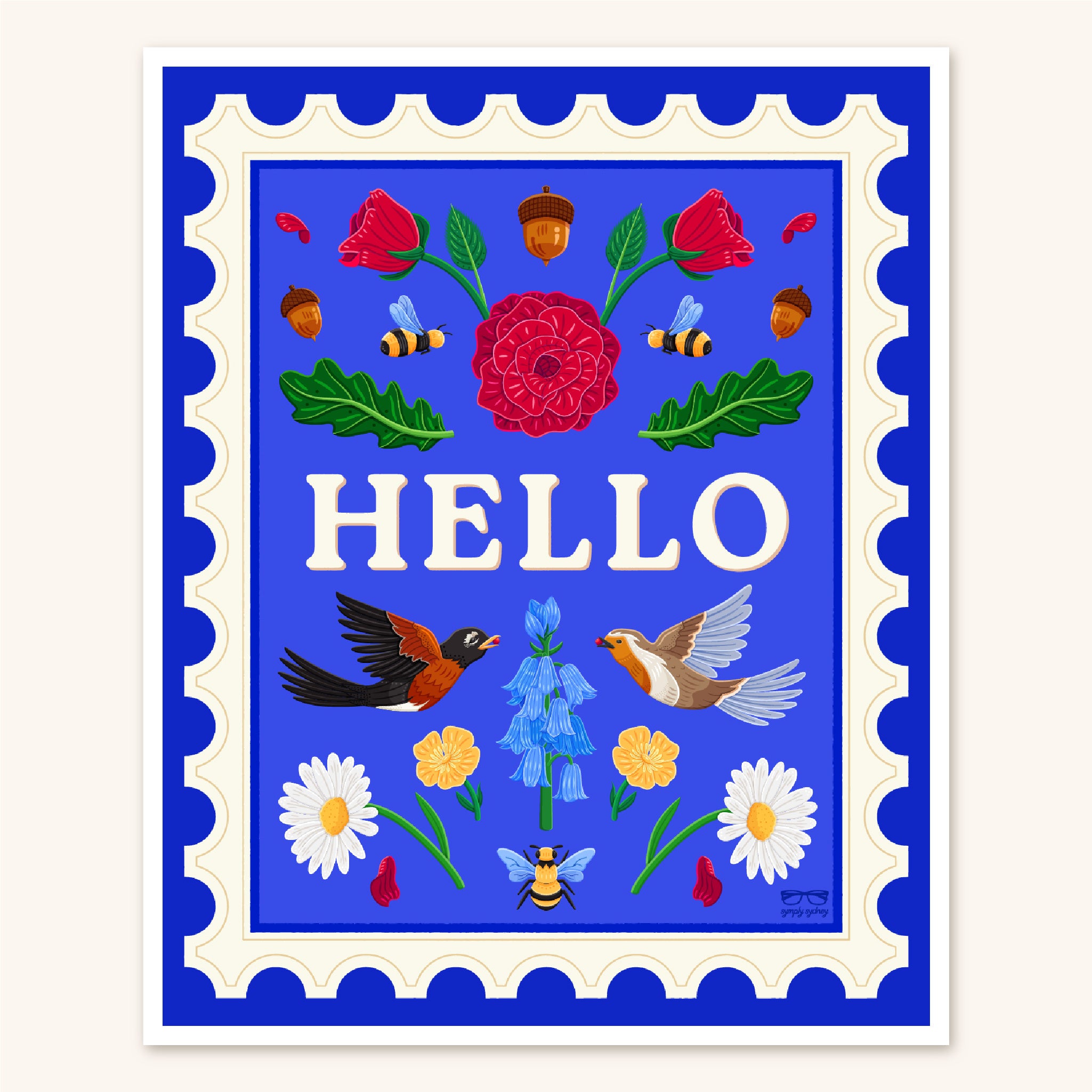 Hello! Art Print