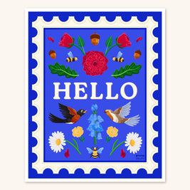 Hello! Art Print