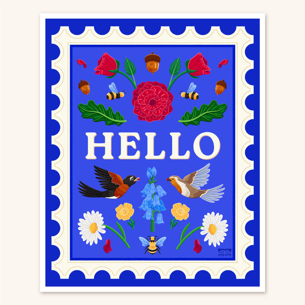 Hello! Art Print