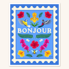 Bonjour! Art Print