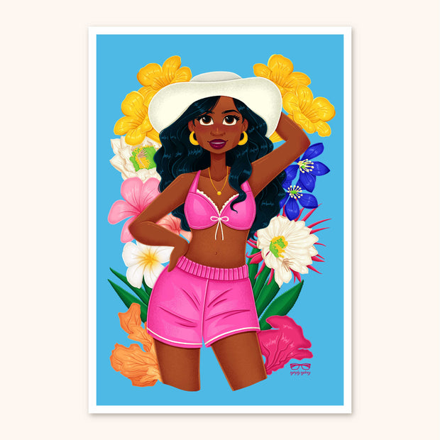 The Bahamas Flora Art Print