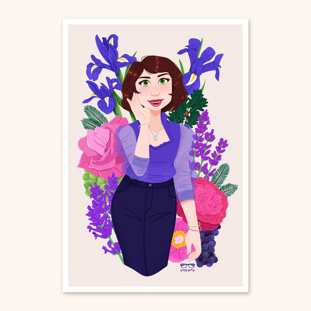 France Flora Art Print