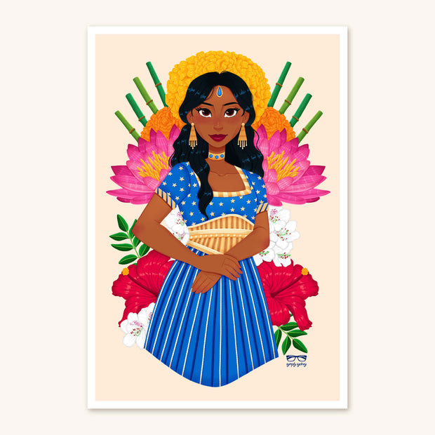 India Flora Art Print