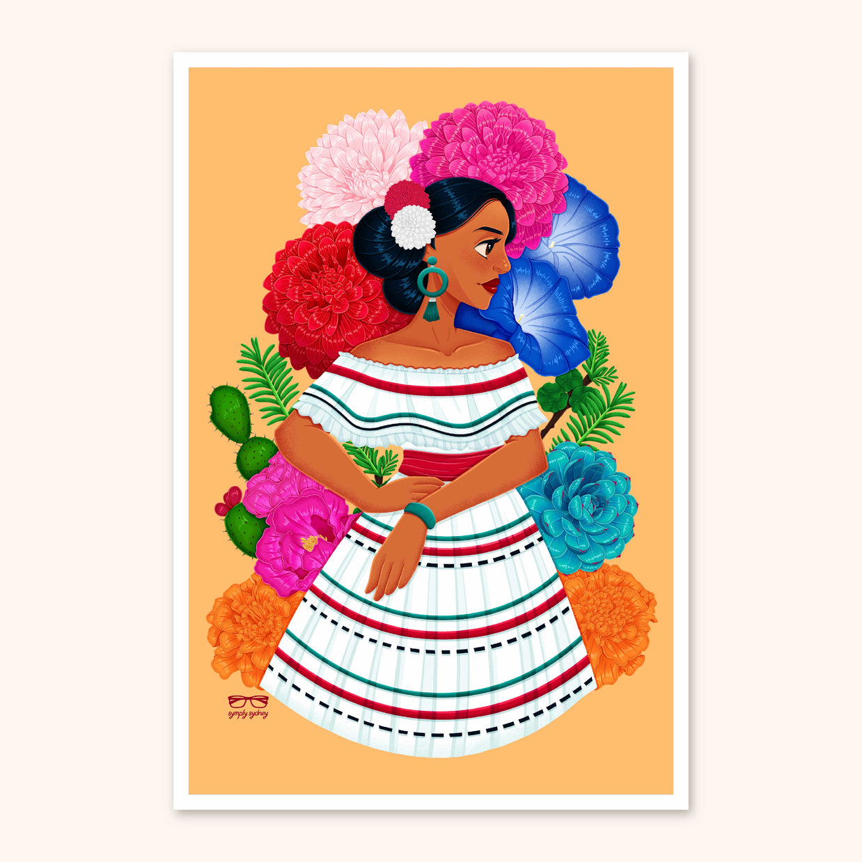 Mexico Flora Art Print