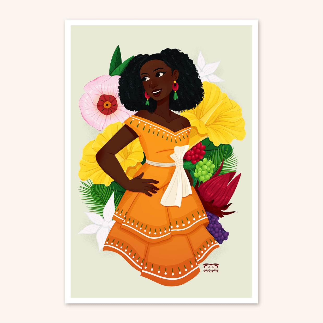 Nigeria Flora Art Print