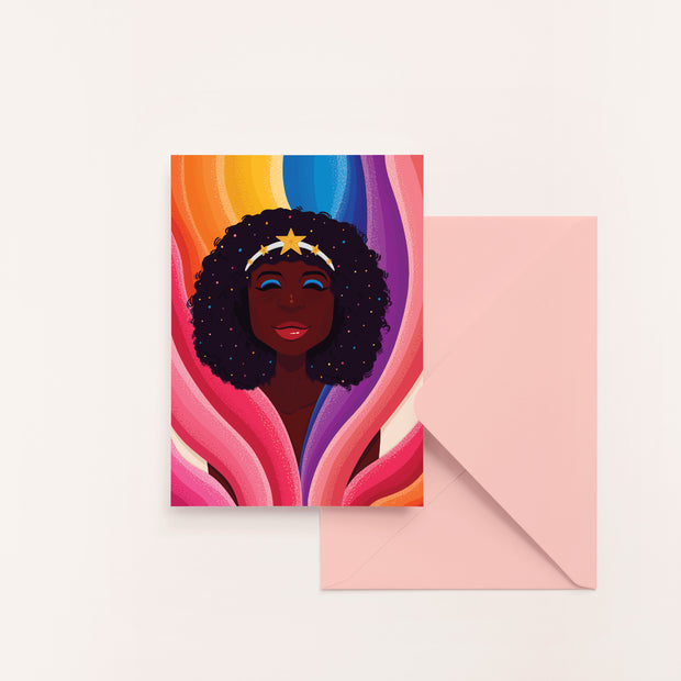 Celestial Blank Greeting Card