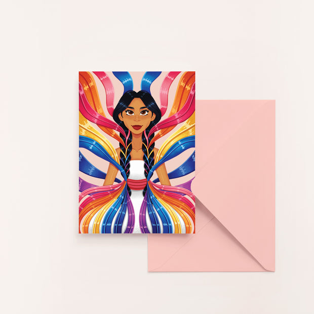 Flare Blank Greeting Card