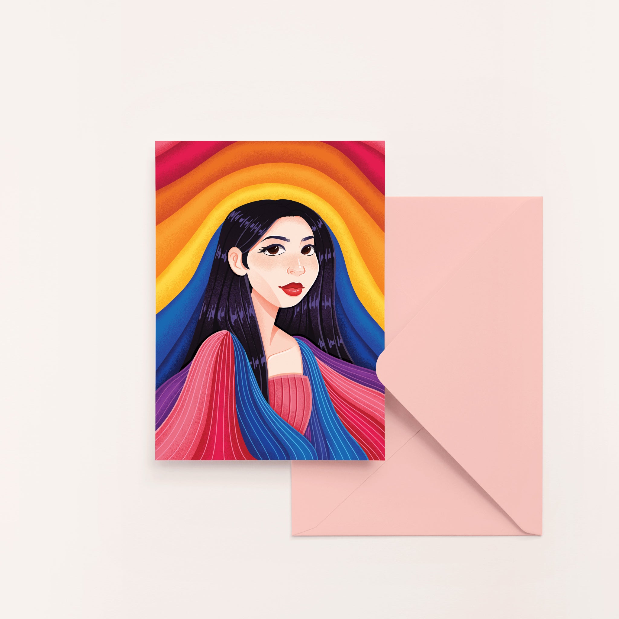 Mist Blank Greeting Card