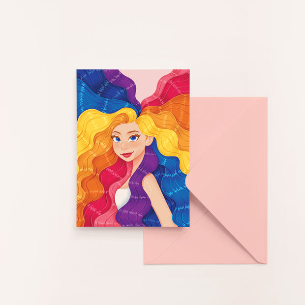 Radial Blank Greeting Card