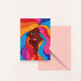 Spiral Blank Greeting Card