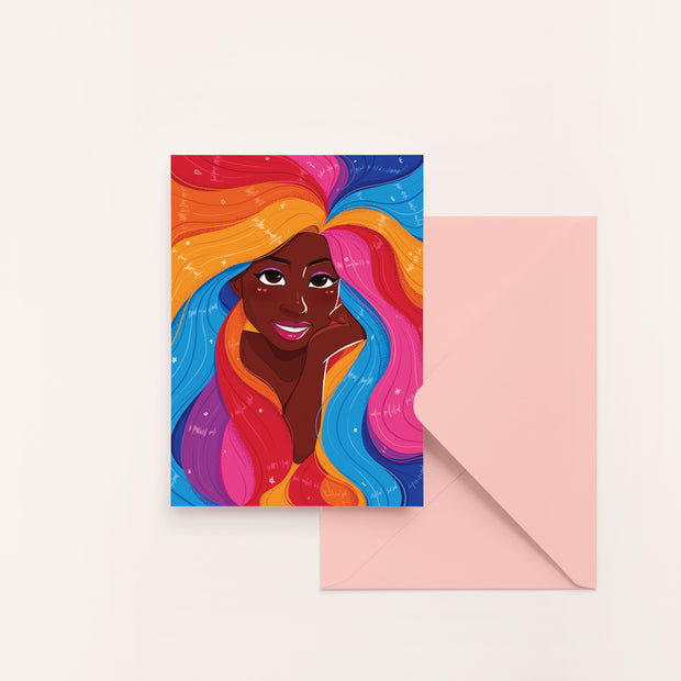 Spiral Blank Greeting Card